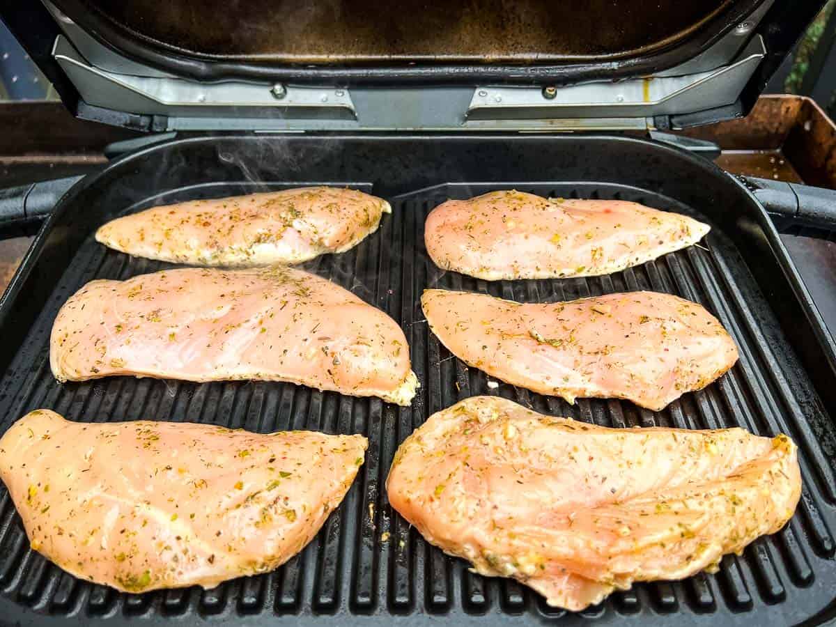 Ninja Woodfire Grilled Greek Chicken Breasts Grill What You Love