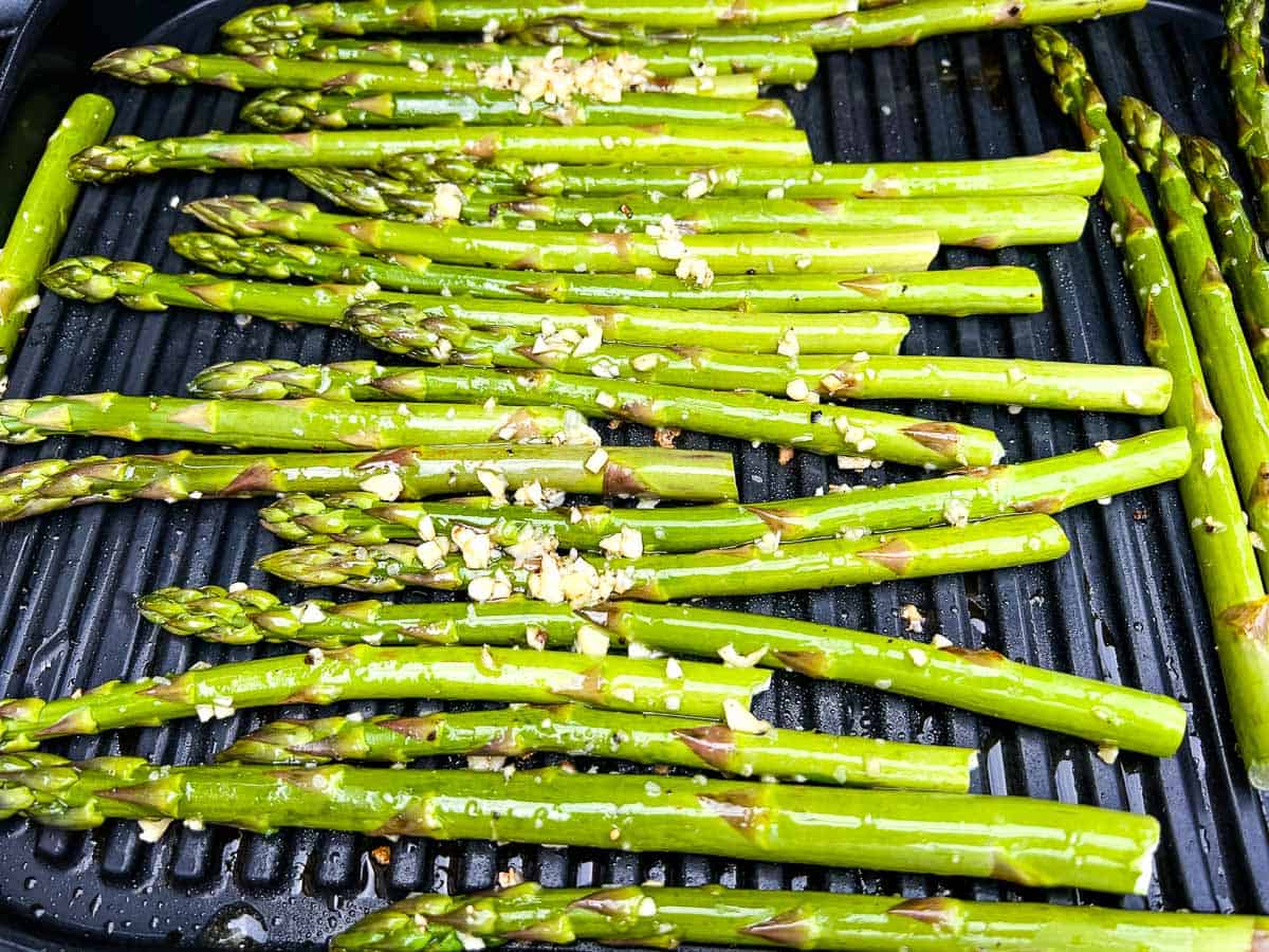 Ninja Grilled Asparagus with Garlic Grill What You Love