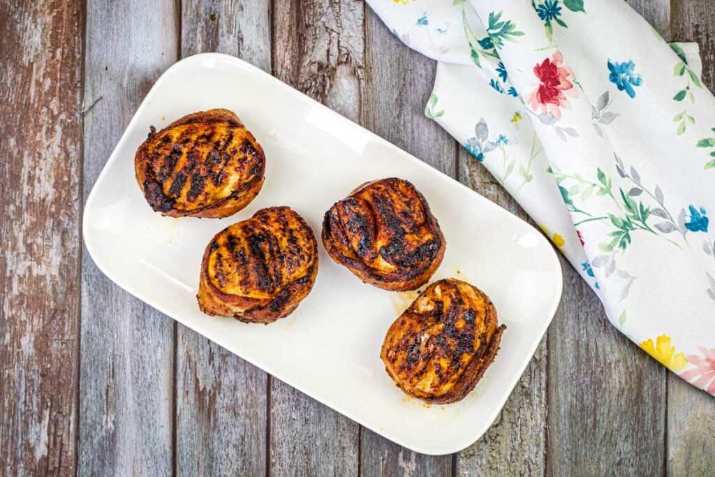 Ninja Woodfire Grill BaconWrapped Chicken Breasts Grill What You Love