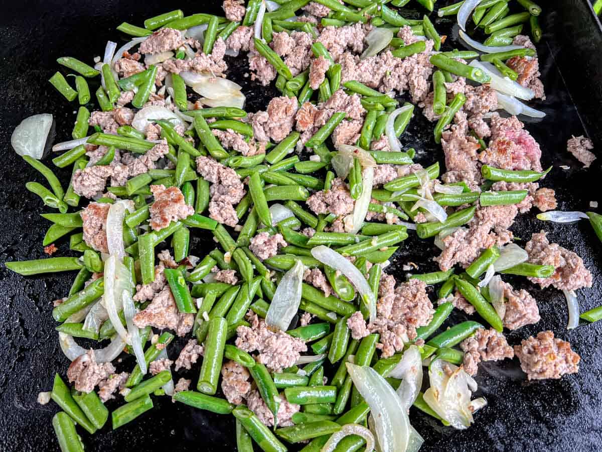 Sizzling Thai Pork & Green Beans on the Blackstone Griddle Grill What