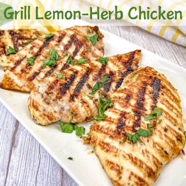 Square image of Grill Lemon-Herb Chicken.