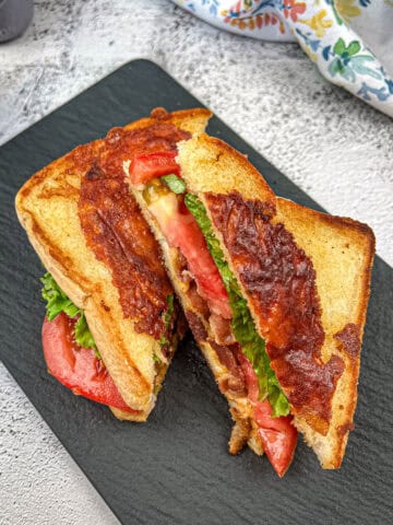 Texas BLT on a plate.