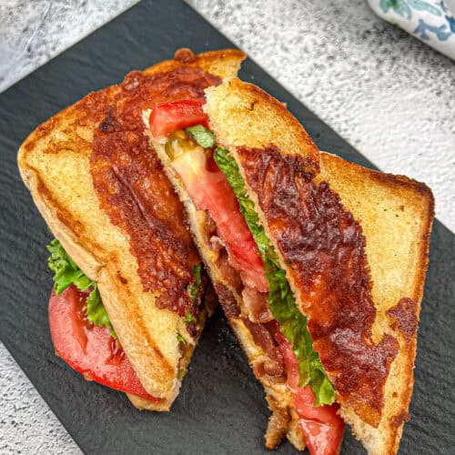 Texas BLT on a plate.