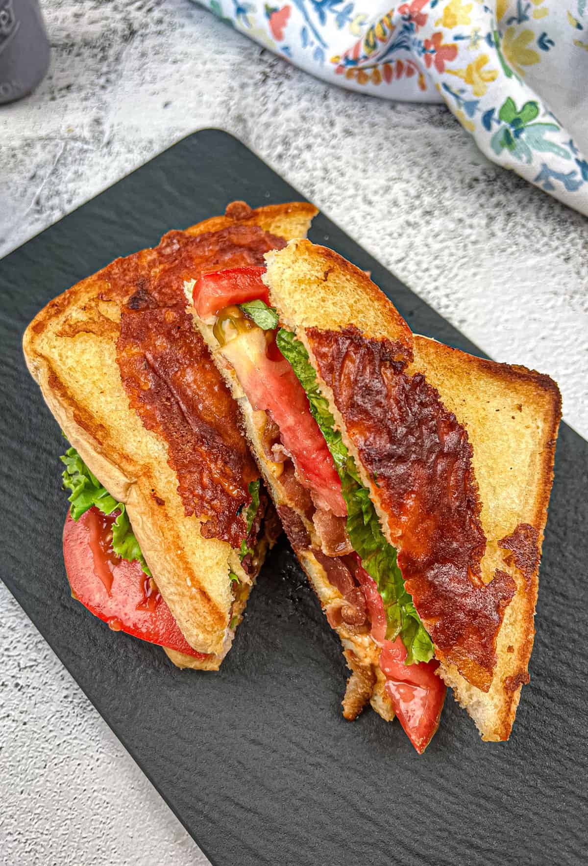 Texas BLT on a plate.