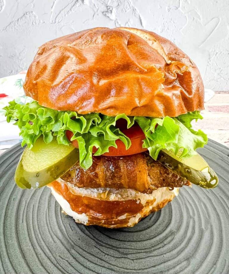 Front view of Burger.