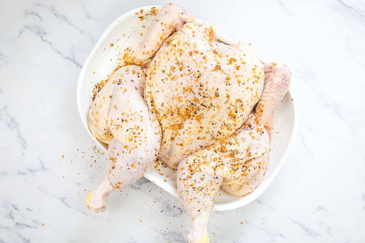 Seasoned chicken.